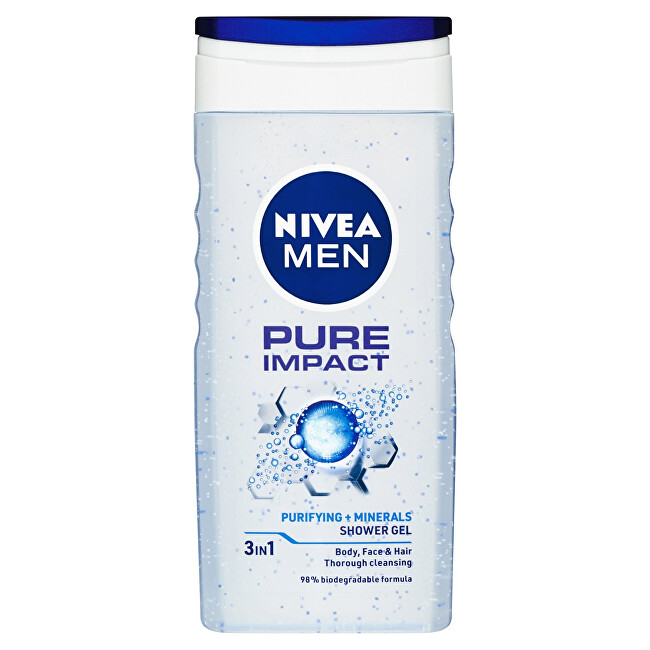 Nivea Energizing shower gel Men Pure Impact (Shower Gel) 250ml Vyrams