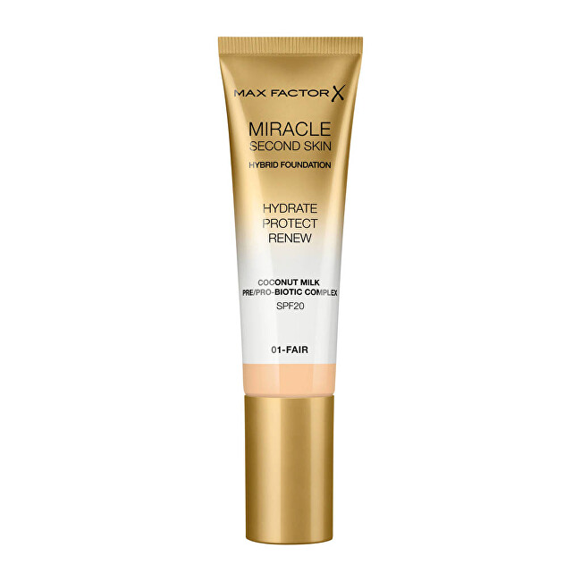 Max Factor Miracle Touch Second Skin SPF 20 (Hybrid Foundation) 30 ml 02 Fair Light 30ml Moterims