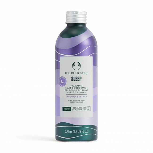 The Body Shop Shower gel for body and hair Sleep Relaxing Lavender & Vetiver ( Hair & Body Wash) 200 ml 200ml Moterims