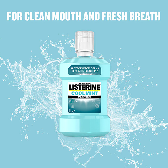 Listerine Alcohol Free Mouthwash Zero - Coolmint Mild Taste 500ml Dantų emalį stiprinanti priemonė
