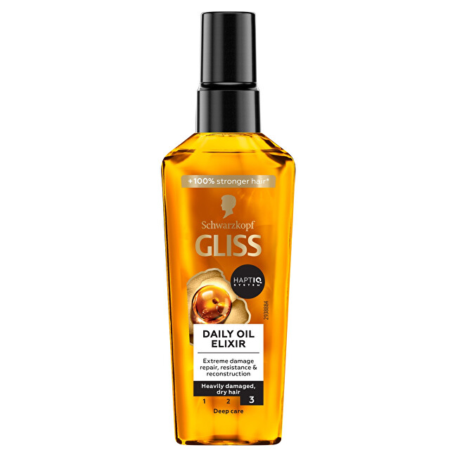 Gliss Kur Daily oil elixir for very damaged and dry hair 75 ml 75ml atstatomoji plaukų priežiūros priemonė
