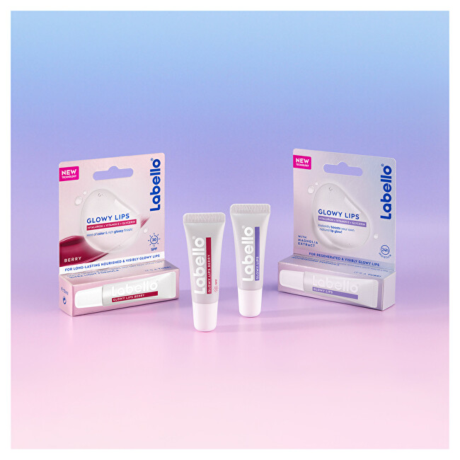 Labello Lip Balm SPF 30 Glowy Lips Berry 10 ml 10ml lūpų balzamas