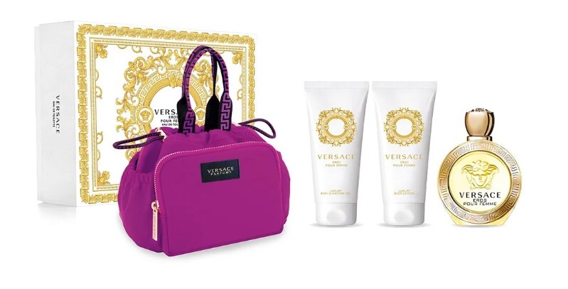 Versace Eros Pour Femme - EDT 100 ml + sprchov&yacute; gel 100 ml + tělov&eacute; ml&eacute;ko 100 ml + kosmetick&aacute; ta&scaron;tička 100ml Eros Pour Femme - EDT 100 ml + sprchov&yacute; gel 100 ml + tělov&eacute; ml&eacute;ko 100 ml + kosmetick&aacute; ta&scaron;tička Kvepalai Moterims Rinkinys