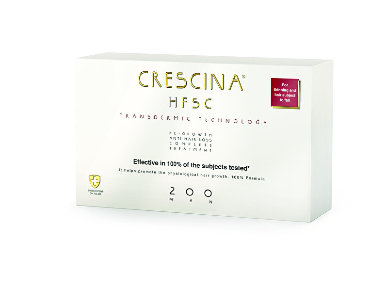 Crescina Hair growth and anti-hair loss care for men Transdermic grade 200 (initial phase) 20 x 3.5 ml 3.5ml Vyrams
