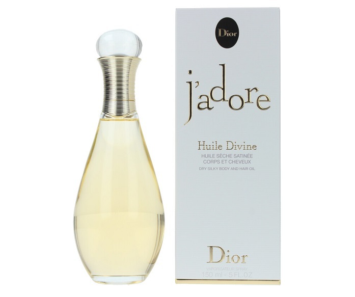 Dior J&acute;adore - body and hair oil with spray 145ml atstatomoji plaukų priežiūros priemonė