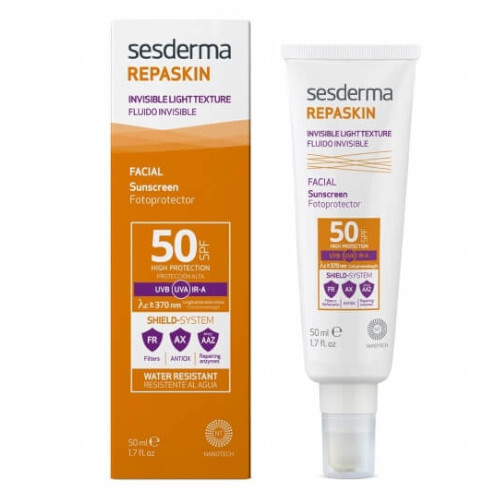 Sesderma Invisible Light Texture Facial Sunscreen SPF 50 Repaskin (Invisible Light Texture Facial Sunscreen) 50ml