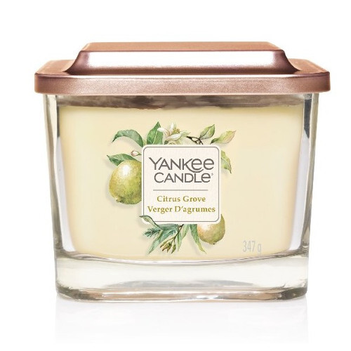 Yankee Candle Aromatic Candle Medium Square Citrus Grove 347 g Unisex