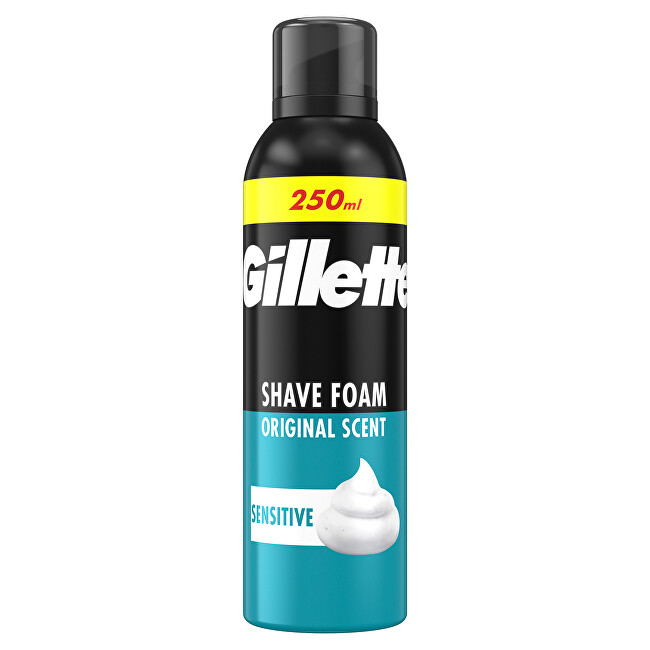 Gillette Original Scent Sensitive Shave Foam 250 ml 250ml Vyrams