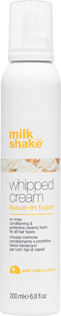 Milk Shake Moisturizing leave-in hair foam Whipped Cream (Leave-in Foam) 200 ml 200ml Moterims