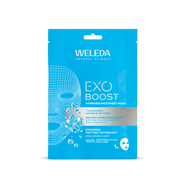 Weleda Super hydrating face mask Hydrobounce Sheet Mask 20 ml 20ml Moterims
