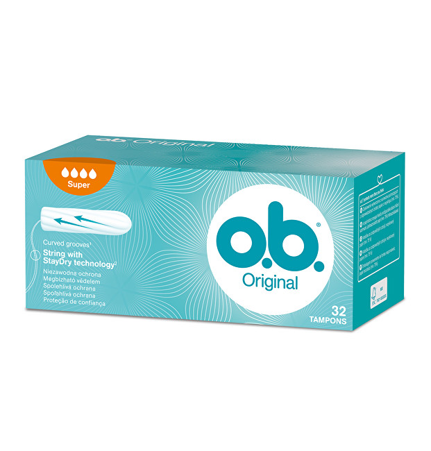 o.b. Original Super tampons 16 pcs Intymios higienos priemonė