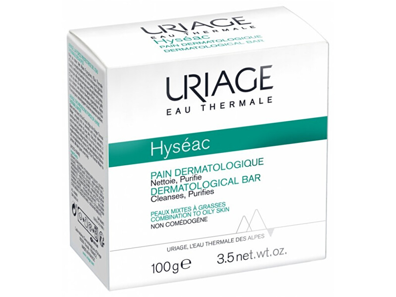 Uriage Cleansing solid soap for combination and oily skin Hyseac ( Derma tological Bar) 100 g Moterims