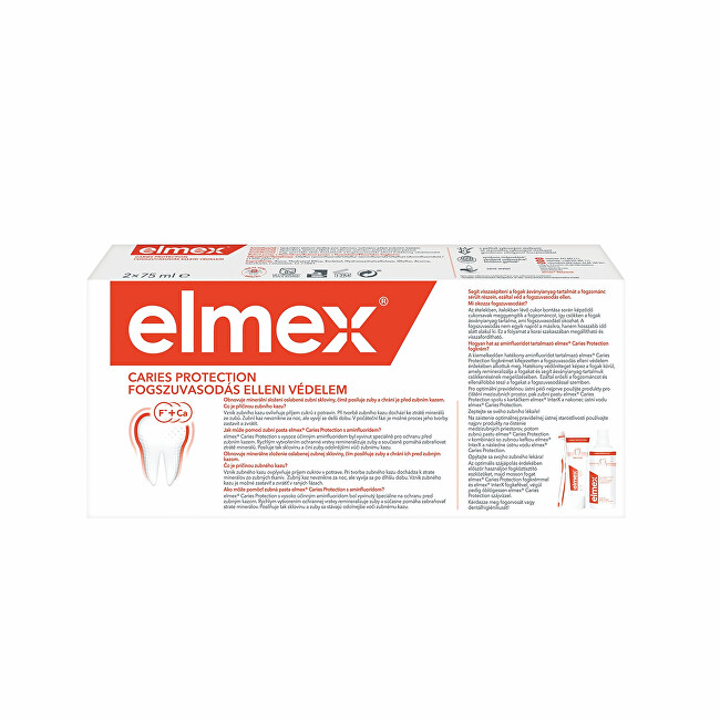 Elmex Toothpaste Anti Caries Protection Duopack 2 x 75 ml 75ml Dantų emalį stiprinanti priemonė
