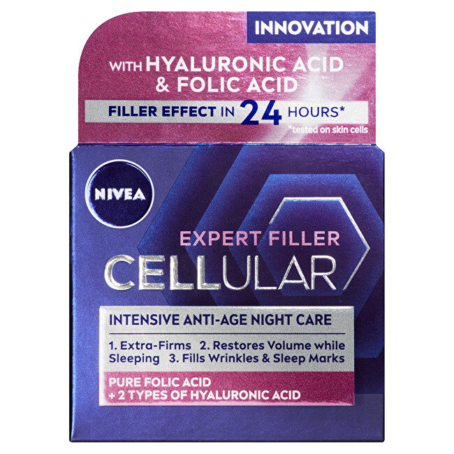 Nivea Cellular Expert Filler night cream 50 ml 50ml vietinės priežiūros priemonė