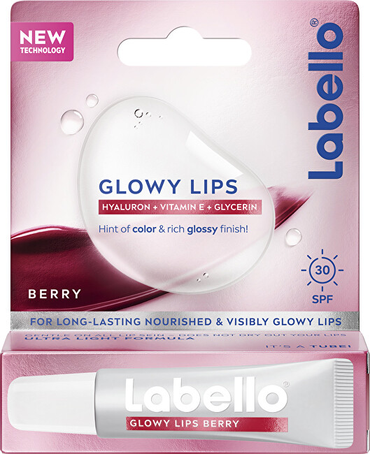 Labello Lip Balm SPF 30 Glowy Lips Berry 10 ml 10ml Moterims