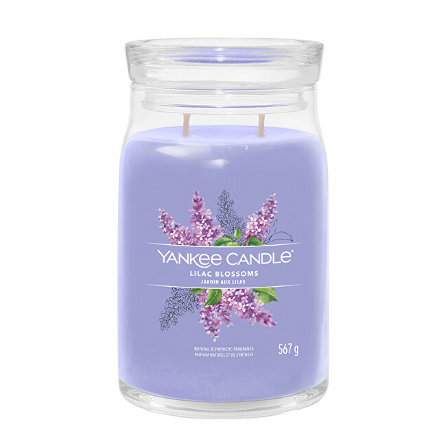 Yankee Candle Aromatic candle Signature glass large Lilac Blossoms 567 g Unisex
