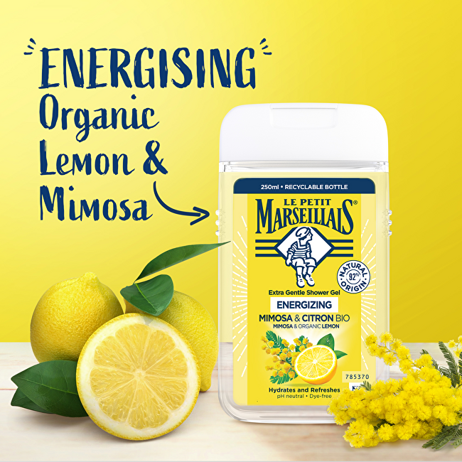 Le Petit Marseillais Shower gel Mimosa & Bio Lemon Shower Gel 250ml Moterims