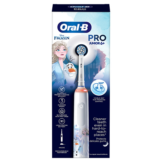 Oral B Electric toothbrush Pro3 Junior 6+ Frozen dantų &scaron;epetėlis
