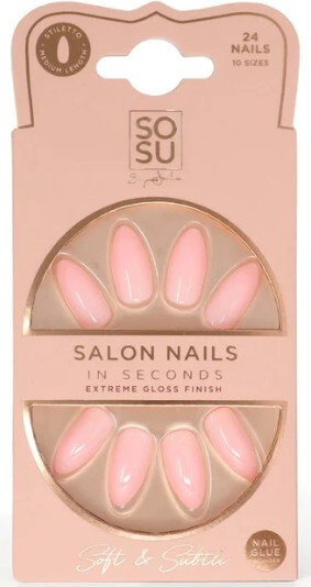 SOSU Cosmetics Artificial nails Soft & Subtle (Salon Nails) 24 pcs Moterims