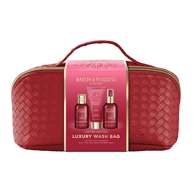 Baylis & Harding Gift set in a cosmetic bag Midnight Cherry 3 pcs Moterims