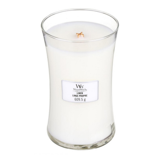 WoodWick Scented candle vase Linen 609.5 g Unisex