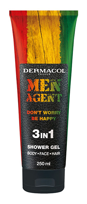Dermacol Shower Agent for men Men Agent Don´t Worry Be Happy (3 in 1 Show er Gel) 250 ml 250ml Vyrams