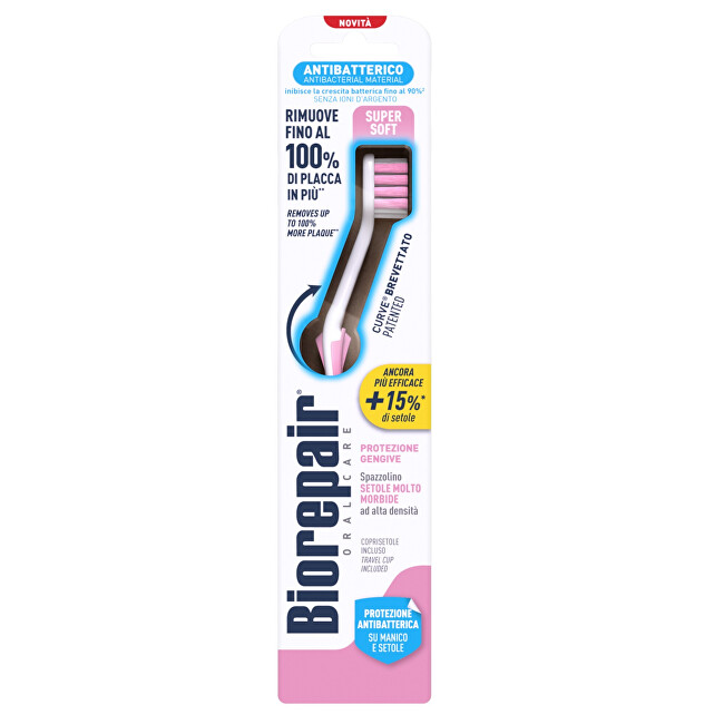 Biorepair Antibacterial Toothbrush Super Soft Dantų &scaron;epetėlis Unisex
