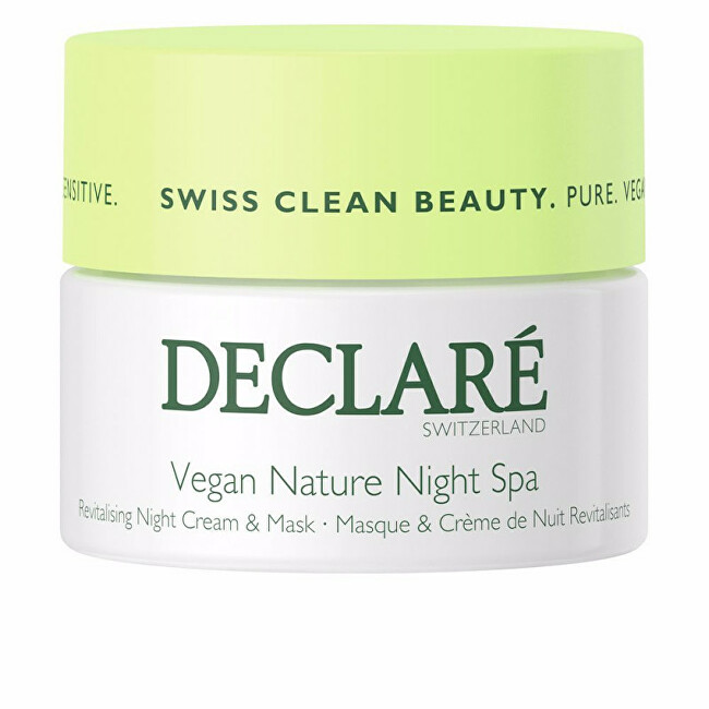 Declaré Night revitalizing cream and mask for sensitive skin Vegan Nature Night Spa ( Revita l ising Cream & 50ml