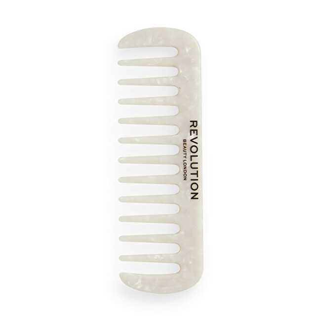 Revolution Haircare Natura l Curl Wide (Tooth Comb White) plaukų &scaron;epetys