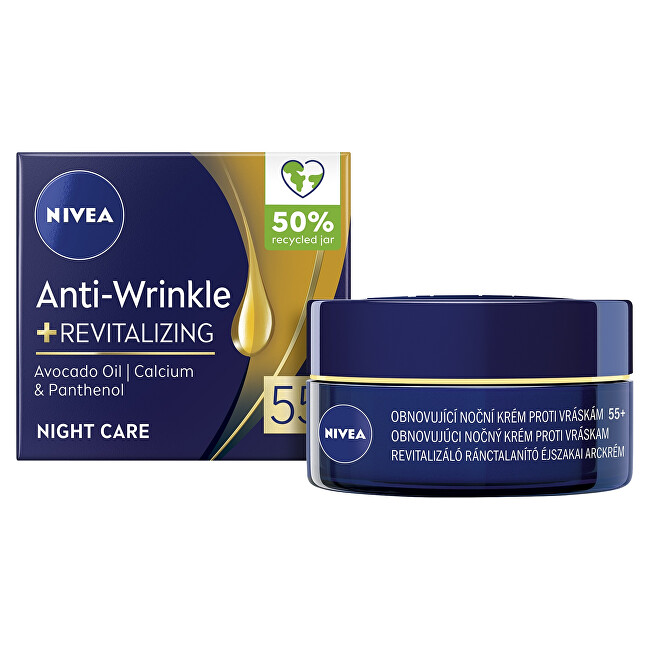 Nivea Refreshing ( Anti-Wrinkle + Revitalizing) Night Cream 50+ Moterims Nivea Refreshing ( Anti-Wrinkle + Revitalizing) Night Cream 50+ Moterims
