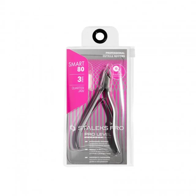 STALEKS Professional Cuticle Nippers SMART 80 3 mm (Professional Cuticle Nippers) Manikiūro priemonė