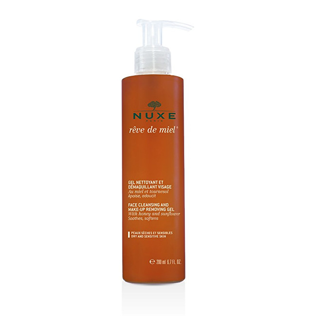 Nuxe Gentle cleansing gel Reve de Miel (Facial Cleansing and Make-Up Removing Gel) 200 ml 200ml Moterims