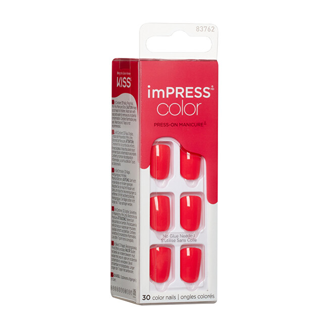 Kiss Self-adhesive nails imPRESS Color Corally Crazy 30 pcs priemonė nagams