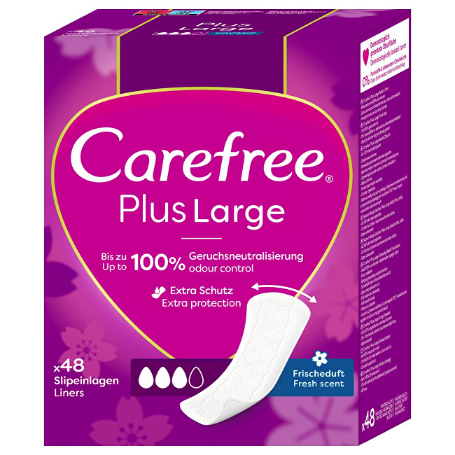 Carefree Panty liners Plus Large 48 pcs Moterims
