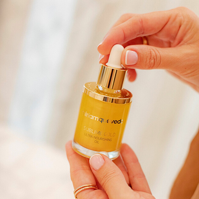 Miriam Quevedo Sublime Gold Nourishing Hair Oil (Ultra-Nourishing Oil) 50 ml 50ml atstatomoji plaukų priežiūros priemonė