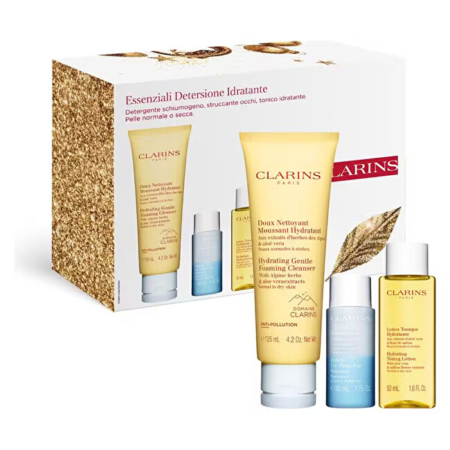 Clarins Hydrating Cleanser Gift Set for normal to dry skin Moterims