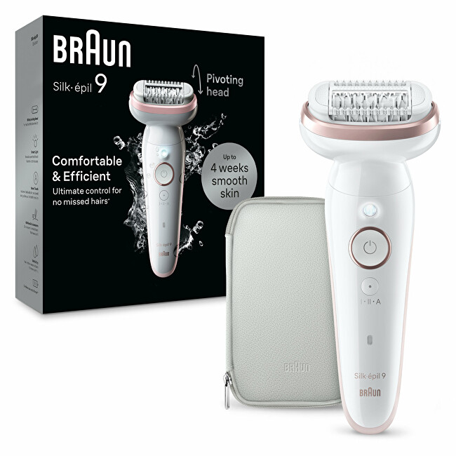 Braun Epilator Silk&middot;&eacute;pil 9 9-000 White/Pink depiliavimo prietaisas