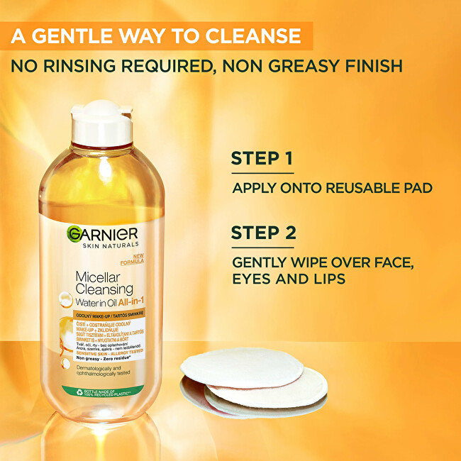 Garnier Skin Naturals Micellar Cleansing Oil In Water 100 ml 100ml makiažo valiklis