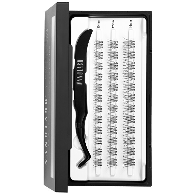 Nanolash Self-adhesive cluster eyelashes Innocent Short 36 pcs blakstienų tu&scaron;as