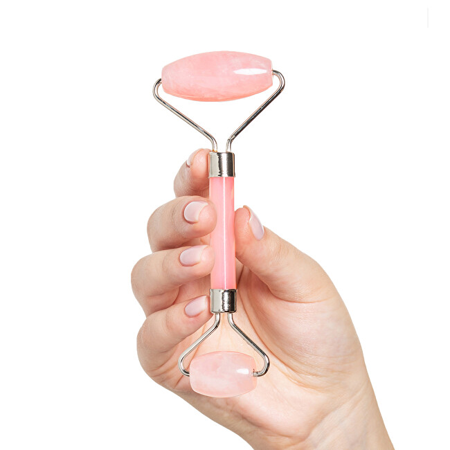 PlumBeauty Facial contour roller - rose quartz (Rose Quartz Facial Roller) kosmetinis prietaisas