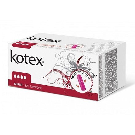 Kotex KOTEX Super tampons 16 pcs Intymios higienos priemonė