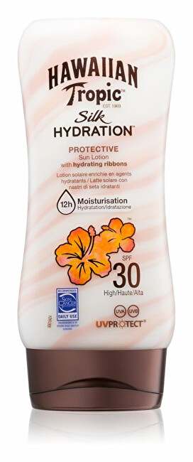 Hawaiian Tropic Hydration cream for tanning Silk Hydration SPF 30 ( Protective Sun Lotion) 180 ml 180ml Moterims