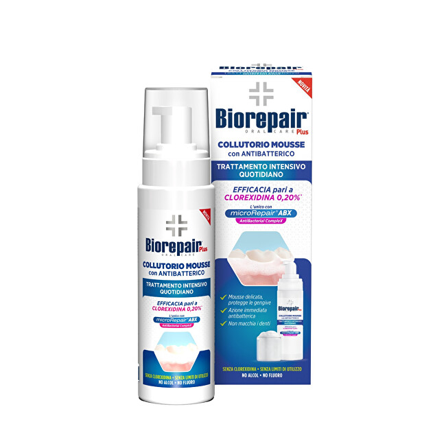 Biorepair Foaming Mouthwash Plus ABX Foaming Mouthwash Dekoratyvinė kosmetika Unisex