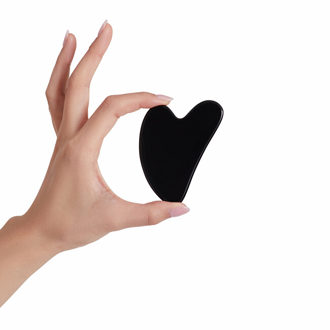 PlumBeauty Gua Sha Stone Obsidian (Sculpting Stone) kosmetinis prietaisas