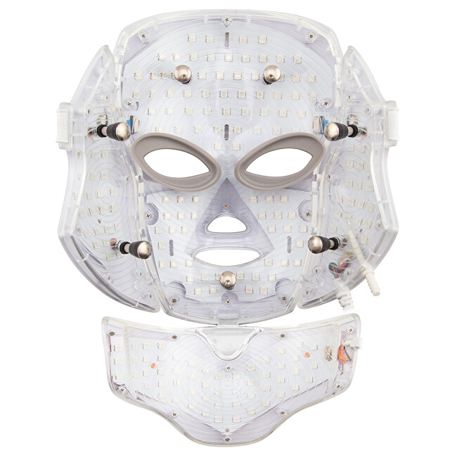 Palsar 7 LED Mask + Neck 7 veido ir kaklo LED kaukė su masažiniais elektrodais kosmetinis prietaisas