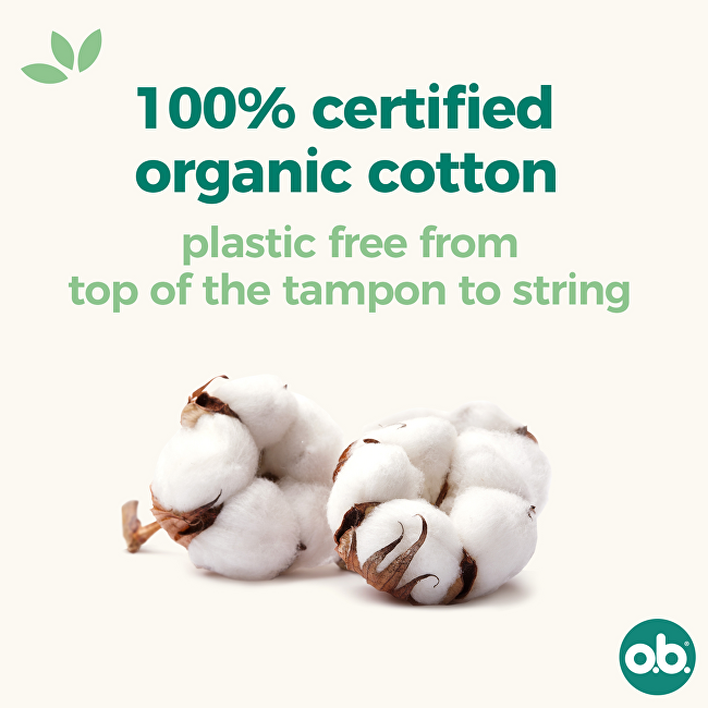 o.b. Organic Mini Tampons 16 ks Intymios higienos priemonė