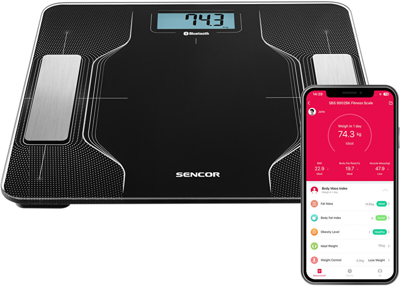 Sencor Personal scale SBS 8002BK Unisex
