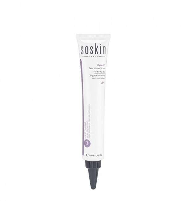 Soskin Paris Night cream against pigment spots and wrinkles Glyco-C (Pigment Wrinkle Correct ive Care ) 50 ml 30ml Moterims