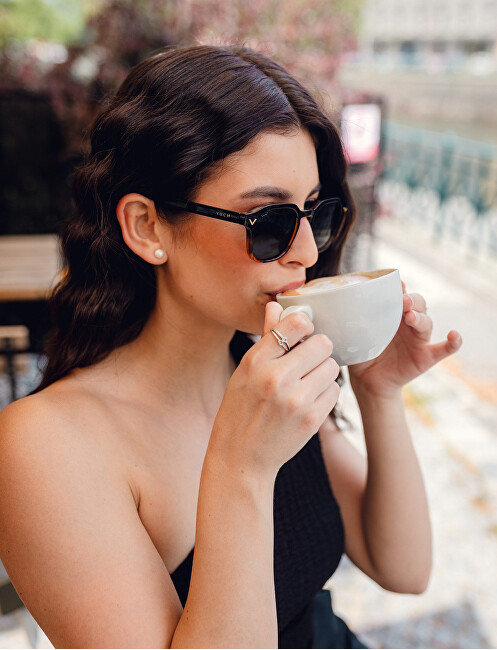 Vuch Polarizačn&iacute; slunečn&iacute; br&yacute;le Elea V Design Brown akiniai nuo saulės