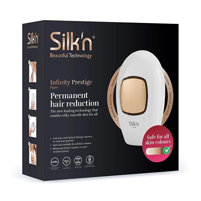 Silk`n Pulse laser epilator Infinity Prestige (600.000 impulsů) depiliavimo prietaisas